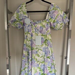 Hill House Home Matilda Dress Blue Hydrangea Cotton XS